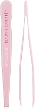 Fragrances, Perfumes, Cosmetics Eyebrow Tweezers with Wide Straight Edges, TBC-11/1 - Staleks 