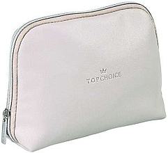 Makeup Bag "Leather", 96976, white - Top Choice  — photo N1