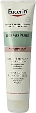 Triple Action Cleansing Gel  - Eucerin Dermo Pure Gel Nettoyant Triple Action — photo N1