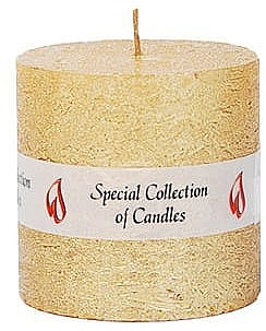 Natural Candle, 7,5 cm - Ringa Golden Glow Candle — photo N1