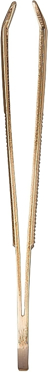 Straight Tweezers, golden, 8 cm, 1070/GGA - Titania — photo N1