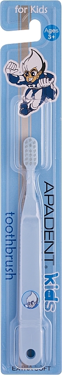 Kids Toothbrush, over 3 years old, blue - Sangi Apadent Kids Extra Soft Toothbrush — photo N1