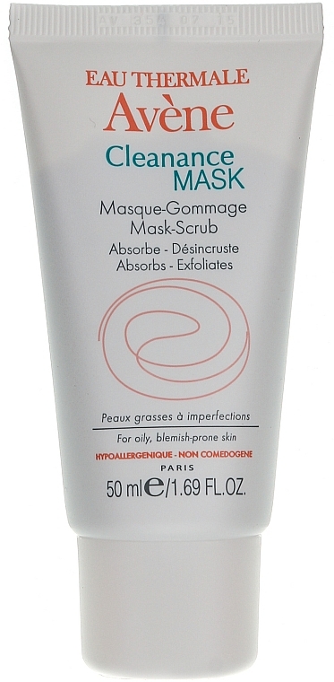 Deep Cleansing Absorbent Gommage Mask for Problem Skin - Avene Exfoliating Absorbing Cleanance Mask-Scrub — photo N2