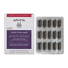 Food Supplement for Hair - Apivita Caps for Hair — photo N2