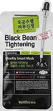 Fragrances, Perfumes, Cosmetics Salicylic Acid Sheet Mask - WellDerma Black Bean Tightening Weekly Smart Facial Mask Sheet