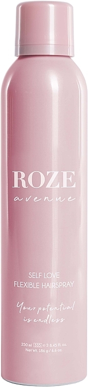 Elastic Hold Hair Spray - Roze Avenue Self Love Flexible Hairspray — photo N1