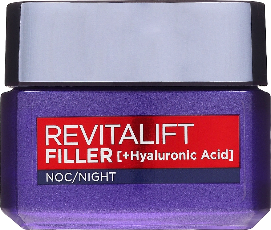 Night Anti-Aging Care Cream - L'Oreal Paris Revitalift Filler Hyaluronic Acid Night Cream — photo N2