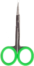 Fragrances, Perfumes, Cosmetics Manicure Cuticle Scissors "Neon Play", 2224, green - Donegal