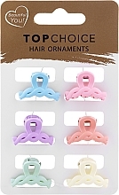 Fragrances, Perfumes, Cosmetics Hair Clip Set 20704, Pack of 6, Option 1 - Top Choice