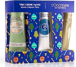 Fragrances, Perfumes, Cosmetics Set - L'Occitane Festive Hand Cream Trio (h/cr/3x30ml)