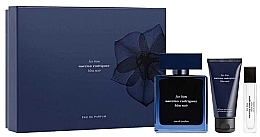 Fragrances, Perfumes, Cosmetics Narciso Rodriguez For Him Bleu Noir - Set (edp/100ml + edp/mini/10ml + sh/gel/50ml)