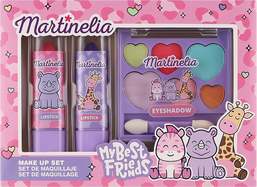 Makeup Set - Martinelia My Best Friend Makeup Set (lip/stick/2 pcs + eye/shadow/1 pcs) — photo N1