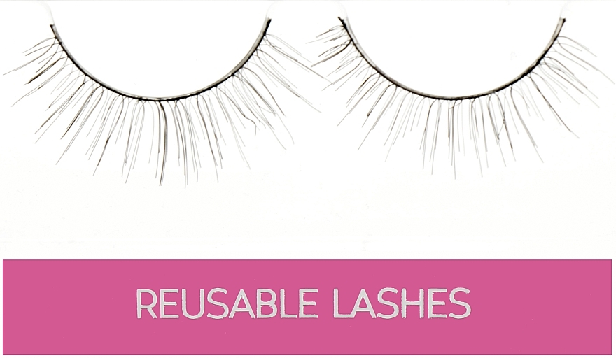 False Lashes "Natural", FR 124 - Silver Style Eyelashes — photo N1