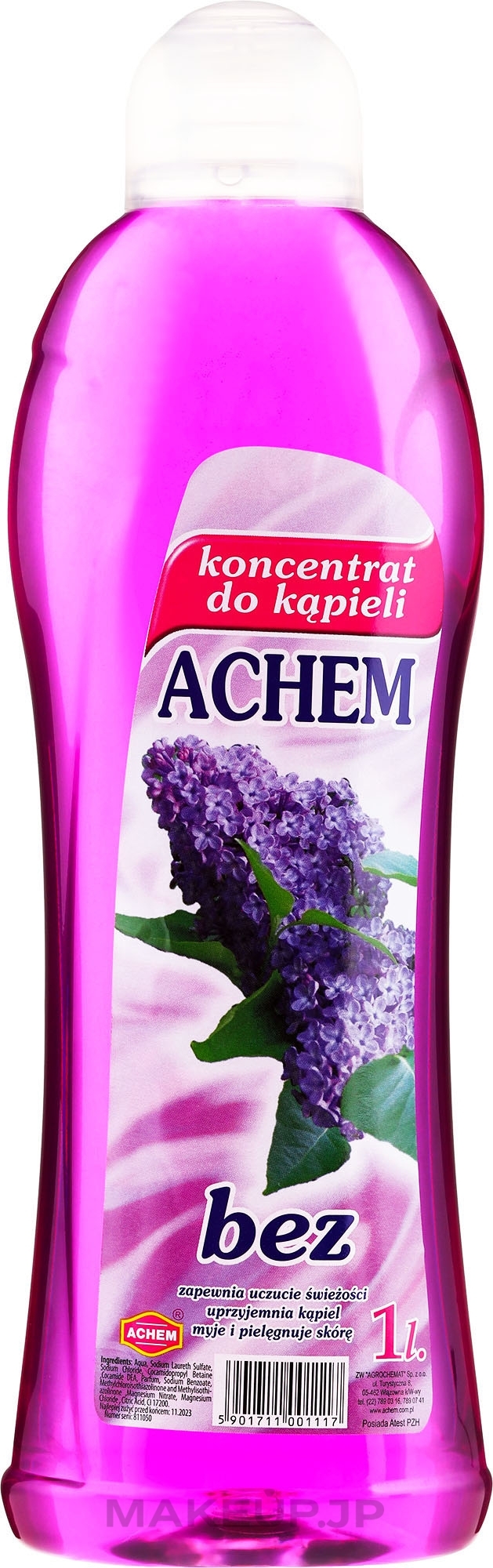 Liquid Bath Concentrate "Lilac" - Achem Concentrated Bubble Bath Lilac — photo 1000 ml