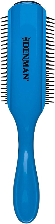 D4 Hair Brush, blue - Denman Original Styling Brush D4 Santorini Blue — photo N2