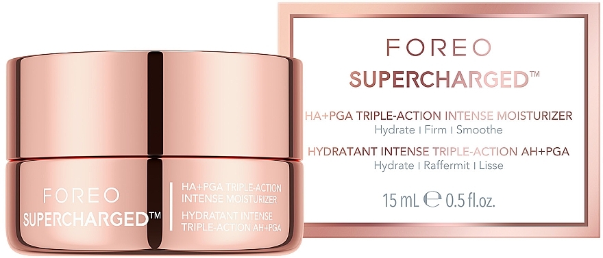 Face Gel Cream - Foreo Supercharged HA+PGA Triple-Action Intense Moisturizer — photo N2