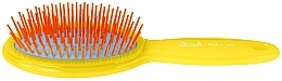 Hair Brush 22x6.5 cm, yellow - Janeke Large Oval Air-Cushioned Brush — photo N1