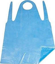 Hairdressing Apron 80x125 cm, polyethylene, blue, 100 pcs - Panni Mlada — photo N1