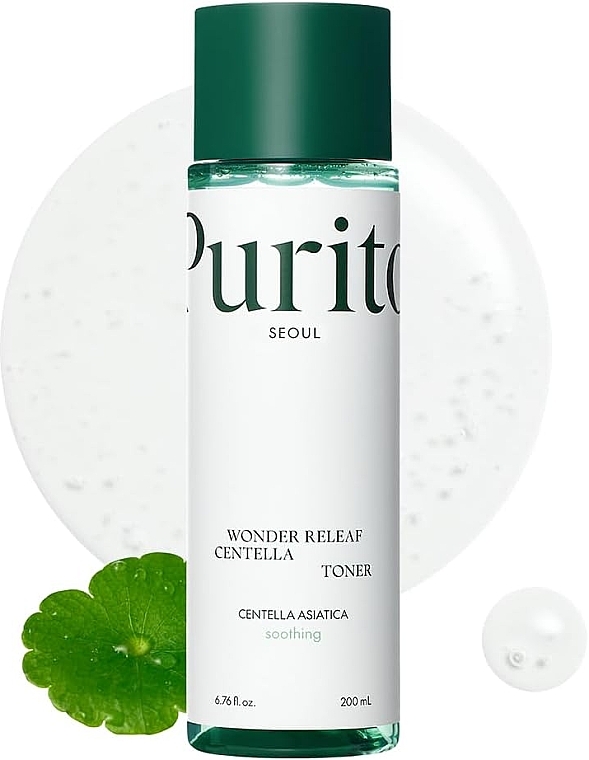Alcohol-Free Calming Toner with Centella Asiatica - Purito Centella Green Level Calming Toner — photo N3