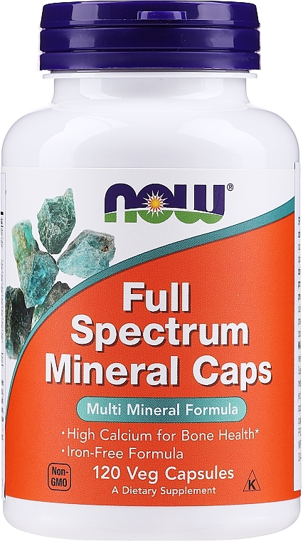 Full Spectrum Minerals Capsules - Now Foods Full Spectrum Minerals Iron-Free — photo N2