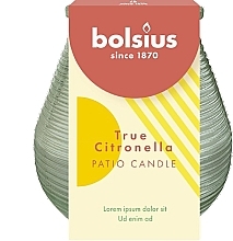 Garden Candle, 40H, green - Bolsius True Citronella — photo N1