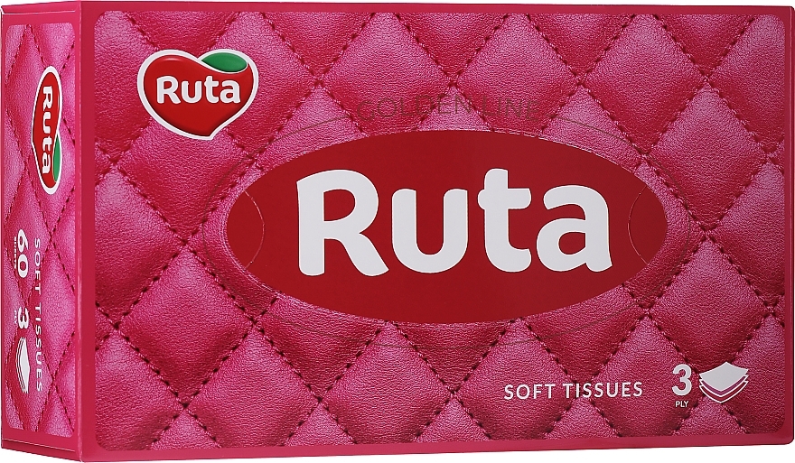 3-Layer Tissues, 60 pcs. - Ruta — photo N1