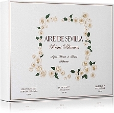 Fragrances, Perfumes, Cosmetics Instituto Espanol Aire de Sevilla Rosas Blancas - Set (edt/150ml + sh/gel/150ml + b/lot/150ml)