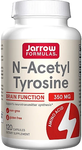 Acetyl Tyrosine - Jarrow Formulas N-Acetyl Tyrosine, 350 mg — photo N1