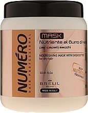 Shea Butter & Avocado Hair Mask - Brelil Numero Nourishing Cream With Shea Butter — photo N3