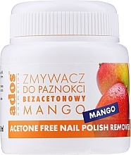 Fragrances, Perfumes, Cosmetics Mango Nail Polish Remover with Sponge - Ados Acetone Free Nail Polish Remover