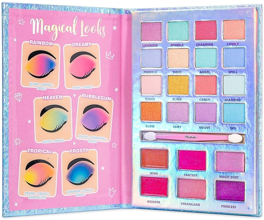 Eyeshadow and Lip Gloss Palette - Martinelia Little Unicorn Beauty Book — photo N2
