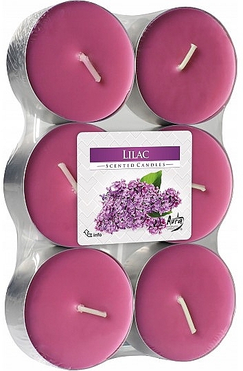 Lilac Scented Candles - Bispol Lilac Maxi Scented Candles — photo N1