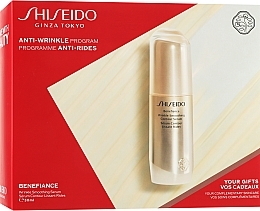 Fragrances, Perfumes, Cosmetics Set - Shiseido Benefiance Anti-Wrinkle Program (serum/30ml + cr/2x15ml + eye/cr/2ml)