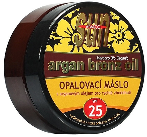 Bronze Tanning Butter - Vivaco Sun Argan Bronze Oil Tanning Butter SPF 25 — photo N2