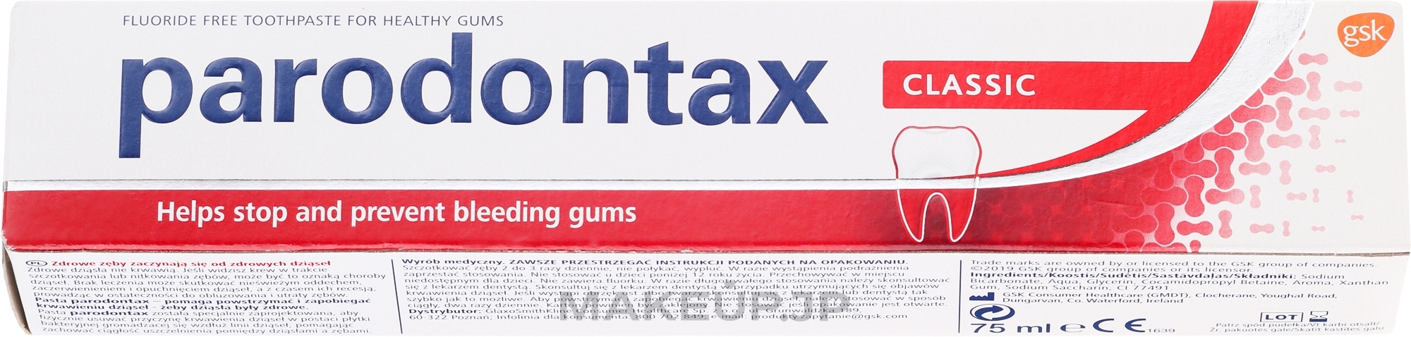 Classic Toothpaste - Parodontax Classic — photo 75 ml