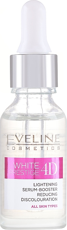 Face Treatment - Eveline White Prestige 4D Lightening Serum-Booster Reducing Discolouration — photo N1