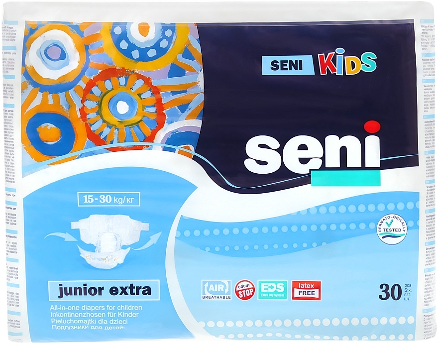 Kids Junior Extra Diapers, 15-30 kg - Art — photo N1