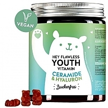 Fragrances, Perfumes, Cosmetics Smoothing Wrinkles Vitamins, sugar-free - Bears With Benefits Hey Flawless Youth Vitamin Ceramide & Hyaluron Sugar Free