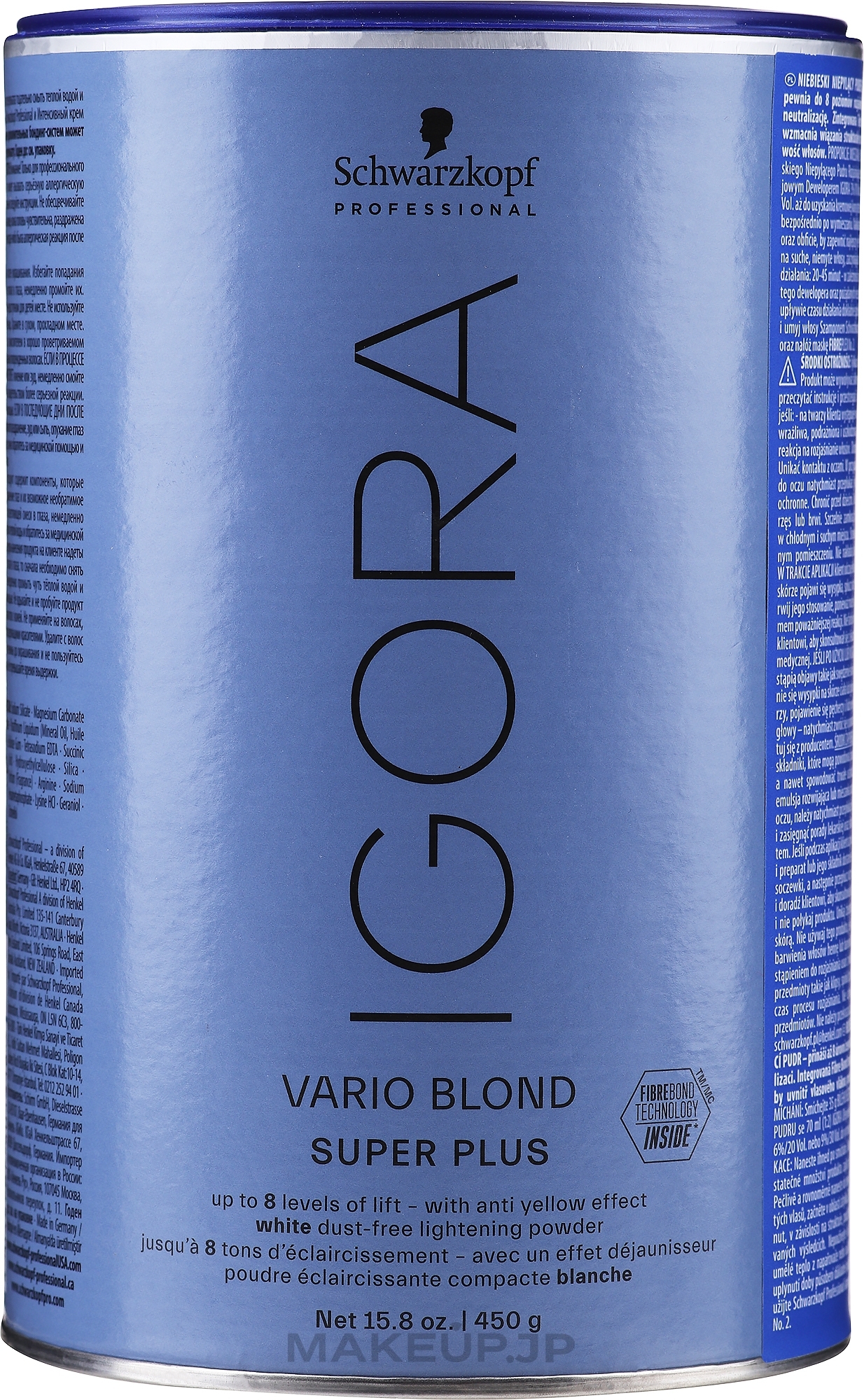 Lightening Powder - Schwarzkopf Professional Igora Vario Blond Super Plus — photo 450 g