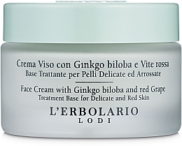 Ginkgo Biloba & Black Grape Cream - L'erbolario Crema Viso al Ginkgo Biloba e Alla Vite Rossa — photo N2