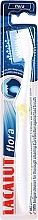 Toothbrush, White & Yellow - Lacalut Flora Toothbrush — photo N1