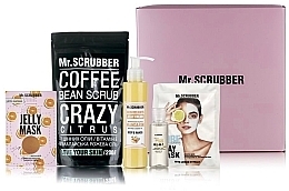 Fragrances, Perfumes, Cosmetics Set - Mr.Scrubber Crazy Citrus Scrub (scr/200g + cr/gel/150 ml + gel/mask60ml + mask15ml + toner35ml)