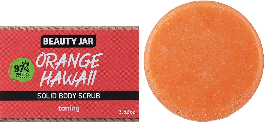 ソリッド ボディスクラブ - Beauty Jar Orange Hawaii Solid Body Scrub — photo N1