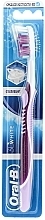 Medium Toothbrush 40, "Whitening", purple - Oral-B 3D White — photo N1