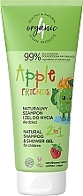 Fragrances, Perfumes, Cosmetics Kids Shampoo & Shower Gel - 4Organic Apple Friends Natural Shampoo And Shower Gel For Children