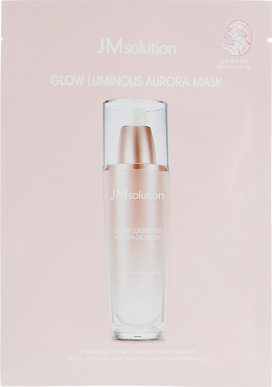 Pearl and Rose Sheet Mask - JMsolution Glow Luminous Aurora Mask — photo N3