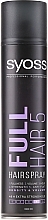 Extra Strong Hold Hair Spray "Thickness & Volume" - Syoss Full Hair 5 Hairspray — photo N2
