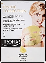 Fragrances, Perfumes, Cosmetics Moisturizing & Nourishing Mask with Firming Effect - Iroha Divine Collection Gold & Collagen