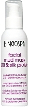 Fragrances, Perfumes, Cosmetics Facial Mud Mask with Coenzyme Q10 & Silk Proteins - BingoSpa