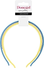 Fragrances, Perfumes, Cosmetics Hair Hoop, 2 pcs, yellow + blue - Donegal FA-5603